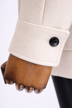 French Cuff Men's Beige Cashmere 4-Pocket Jacket