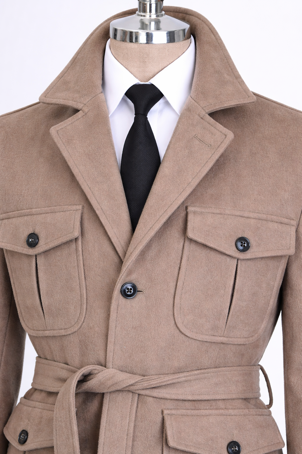 French Cuff Men's Vizon Cashmere 4-Pocket Jacket