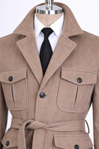 French Cuff Men's Vizon Cashmere 4-Pocket Jacket