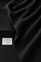 60 LEA | 100% Belgium Linen Fabric - Black