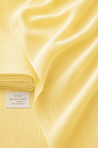 60 LEA | 100% Belgium Linen Fabric - Buttery Yellow