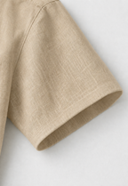 Half Sleeve Men's 100% Belgium Linen Khaki Shirt | Summer Special