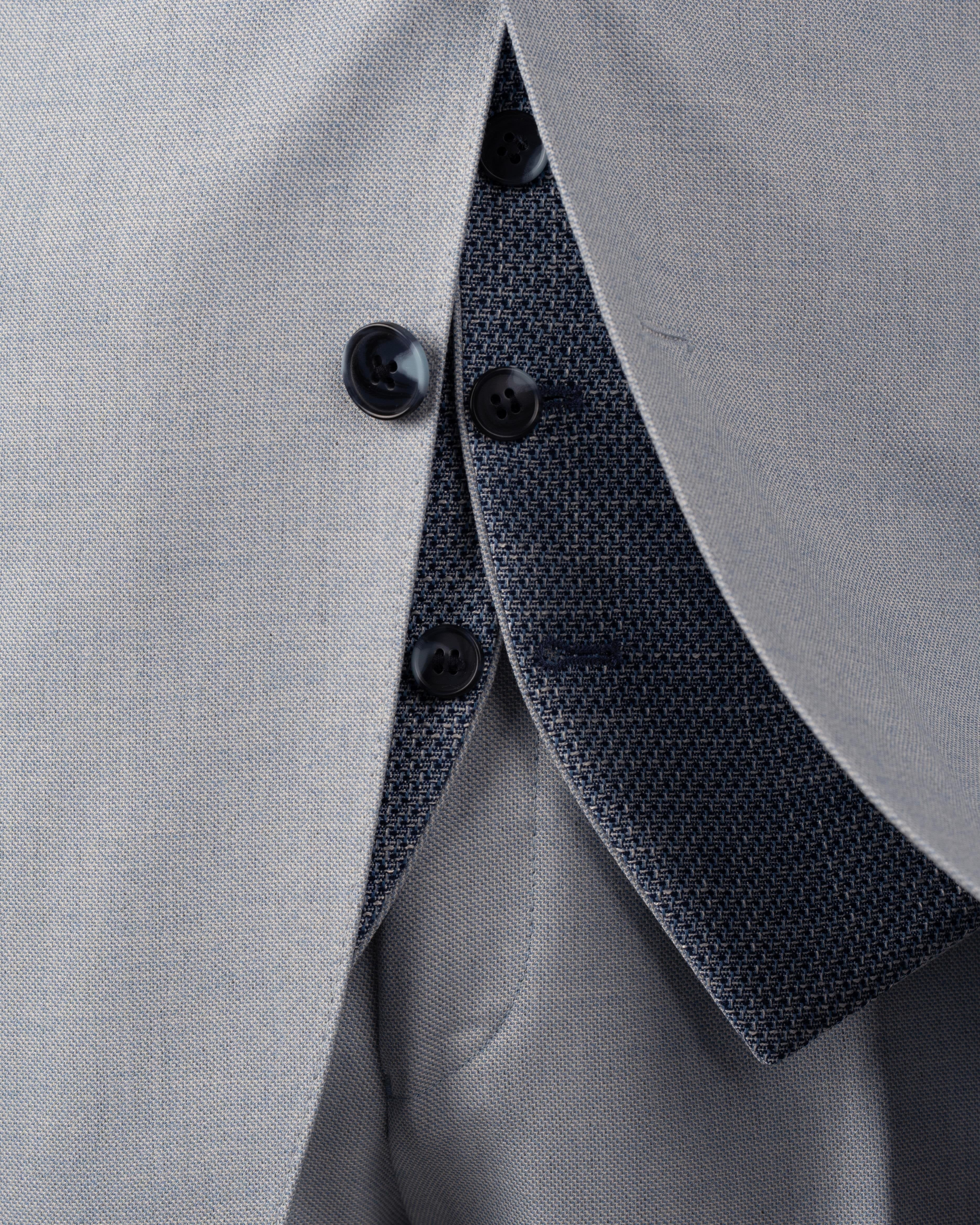 French Cuff Men's Grey Double Buttoned 3-Piece Suit