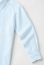 Full Sleeve Men's 100% Belgium Linen Sky Blue Shirt | Summer Special