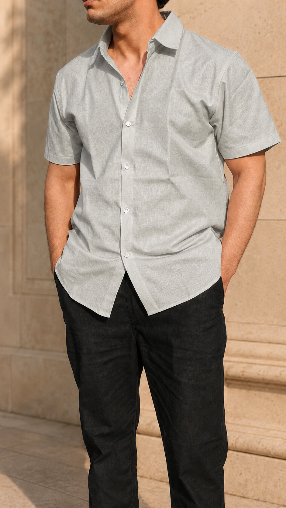 60 LEA | 100% Belgium Linen Fabric - Grey