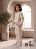 Kids Beige Linen Co-ord Set | Premium Summer Wear