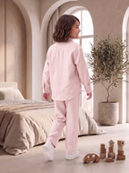 Kids Pink Linen Co-ord Set | Premium Summer Wear