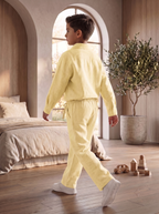 Kids Yellow Linen Co-ord Set | Premium Summer Wear