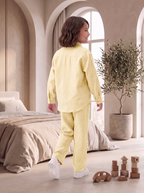 Kids Yellow Linen Co-ord Set | Premium Summer Wear