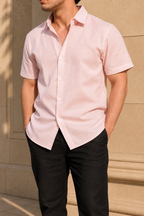 60 LEA | 100% Belgium Linen Fabric - Baby Pink