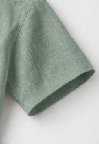 Half Sleeve Men's 100% Belgium Linen Mint Green Shirt | Summer Special