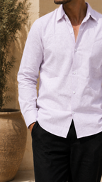 60 LEA | 100% Belgium Linen Fabric - Lavender