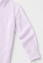 Full Sleeve Men's 100% Belgium Linen Lavender Shirt | Summer Special