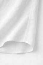 Half Sleeve Men's 100% Belgium Linen White Shirt | Summer Special