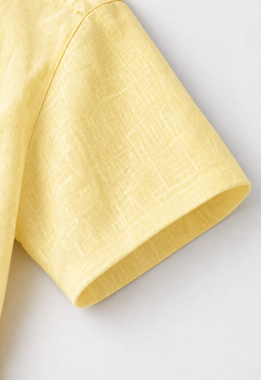 Half Sleeve Men's 100% Belgium Linen Buttery Yellow Shirt | Summer Special