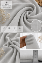 60 LEA | 100% Belgium Linen Fabric - Grey
