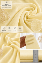 60 LEA | 100% Belgium Linen Fabric - Buttery Yellow